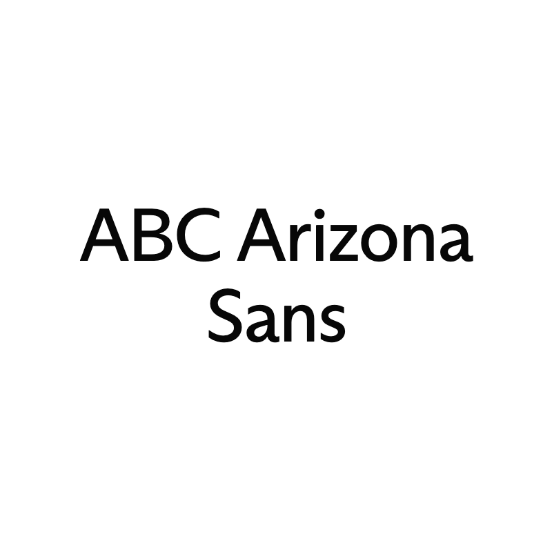 ABC Arizona Sans specimen