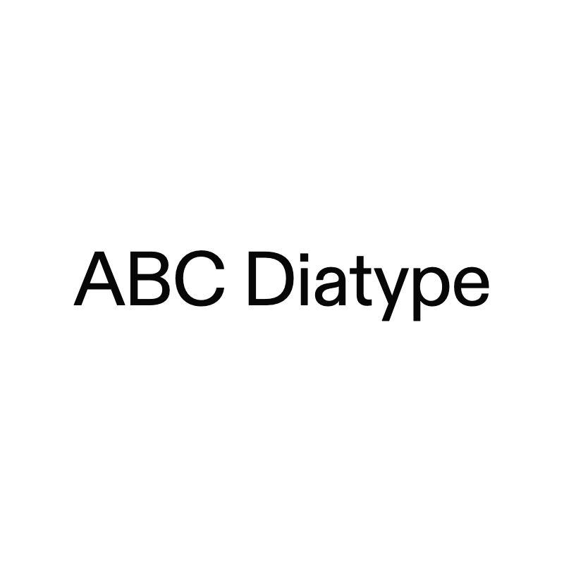 ABC Diatype specimen